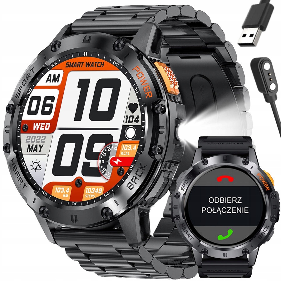 Smartwatch Mužský Gravity GT22-1 Amoled, Dodatkový Pás (sg030a) Gravír