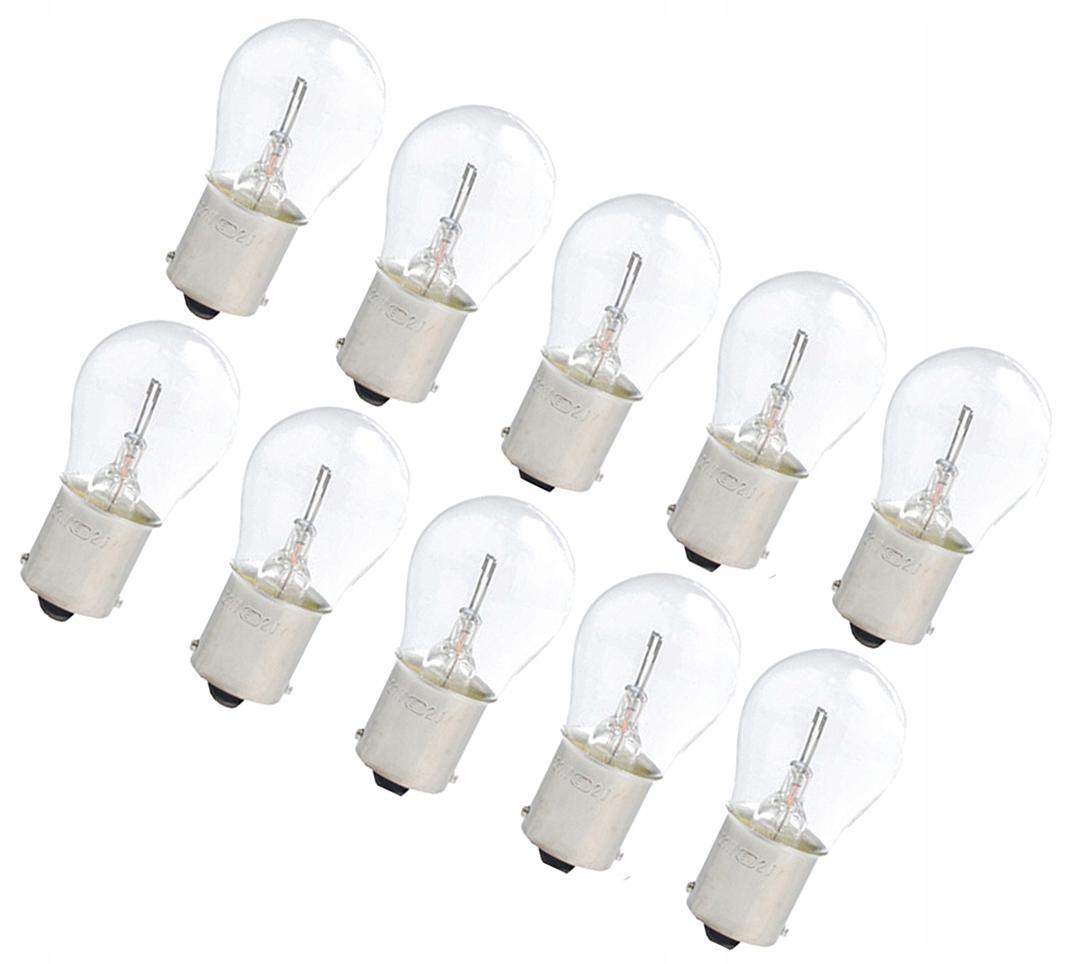 

12V V9Y98 21W BA15S Żarówki Białe 10 Szt. Żarów