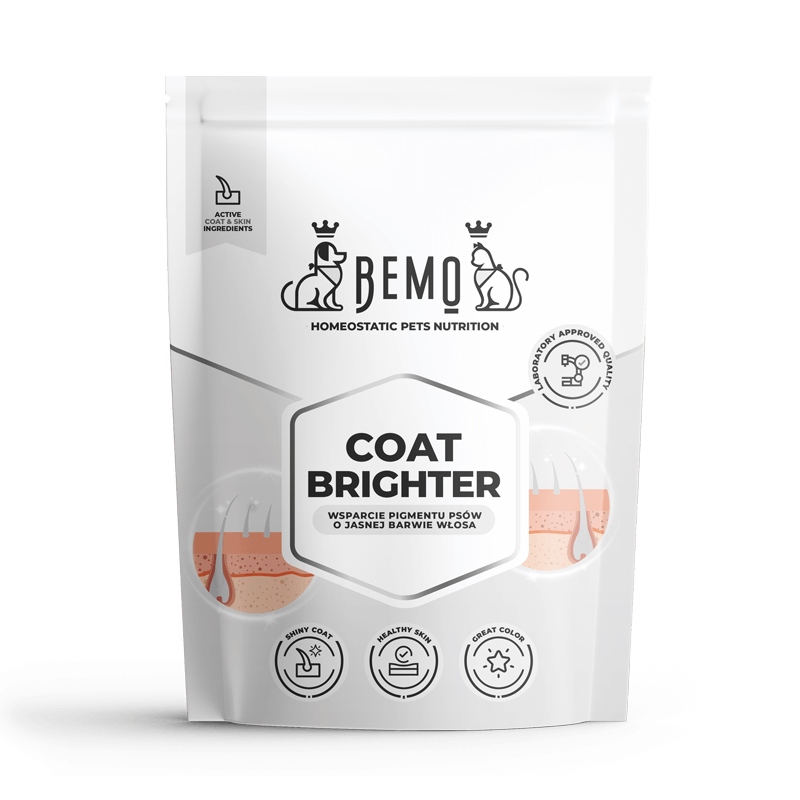 Levně Bemo Coat Brighter 500 g doplněk pro zintenzivnění světlé barvy srsti psů