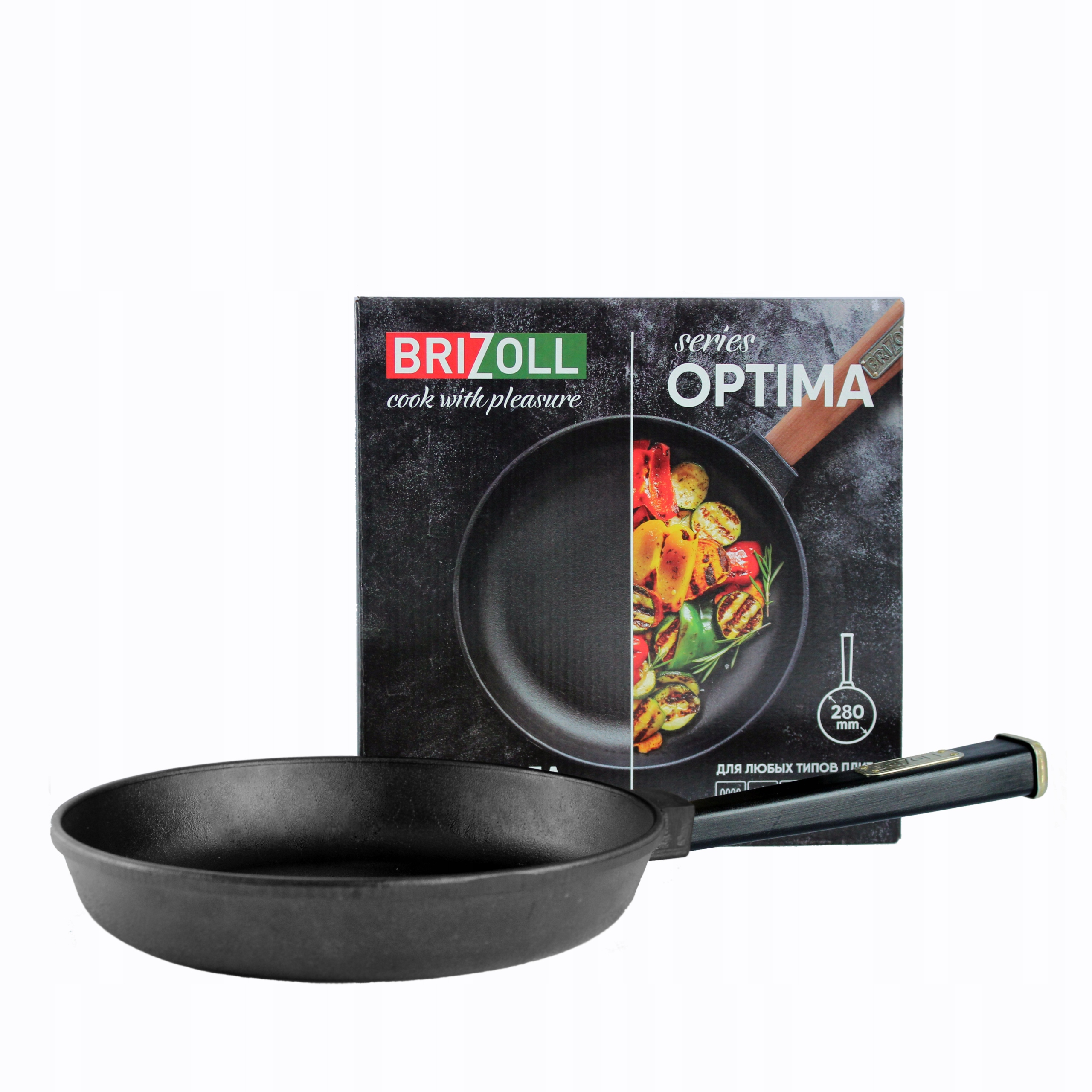 

Patelnia żeliwna Optima Black 280 cm indukcja