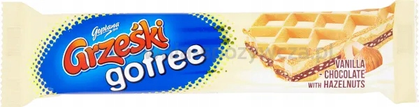 Levně Grześki Gofree Oplatek plněný krémem s vanilkovou příchutí