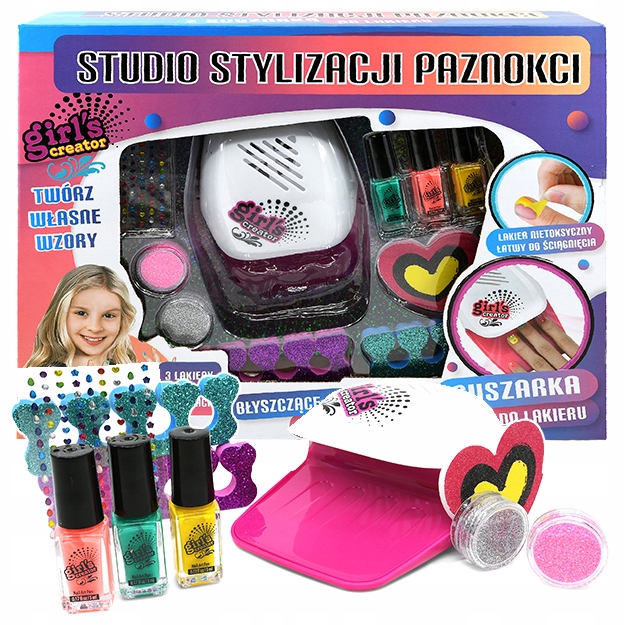 

Zestaw Dziecięcy Do Paznokci Suszarka Lakiery