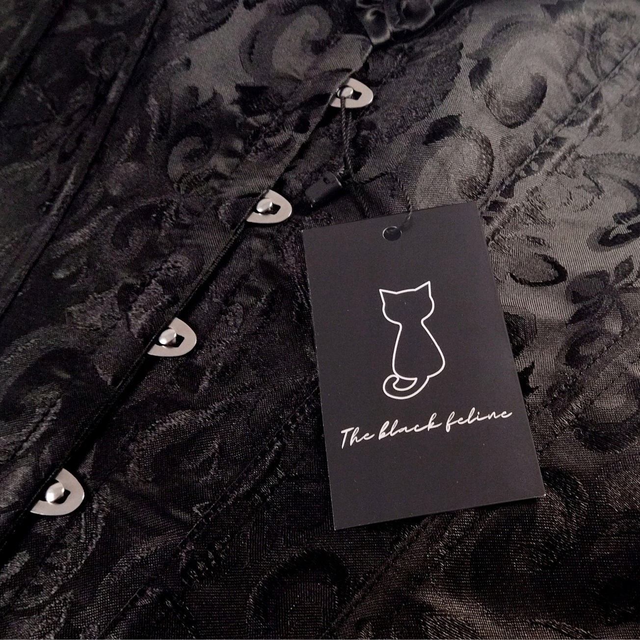 Wyszczuplający Gorset czarny wiązany OVERBUST Rozmiar 4XL