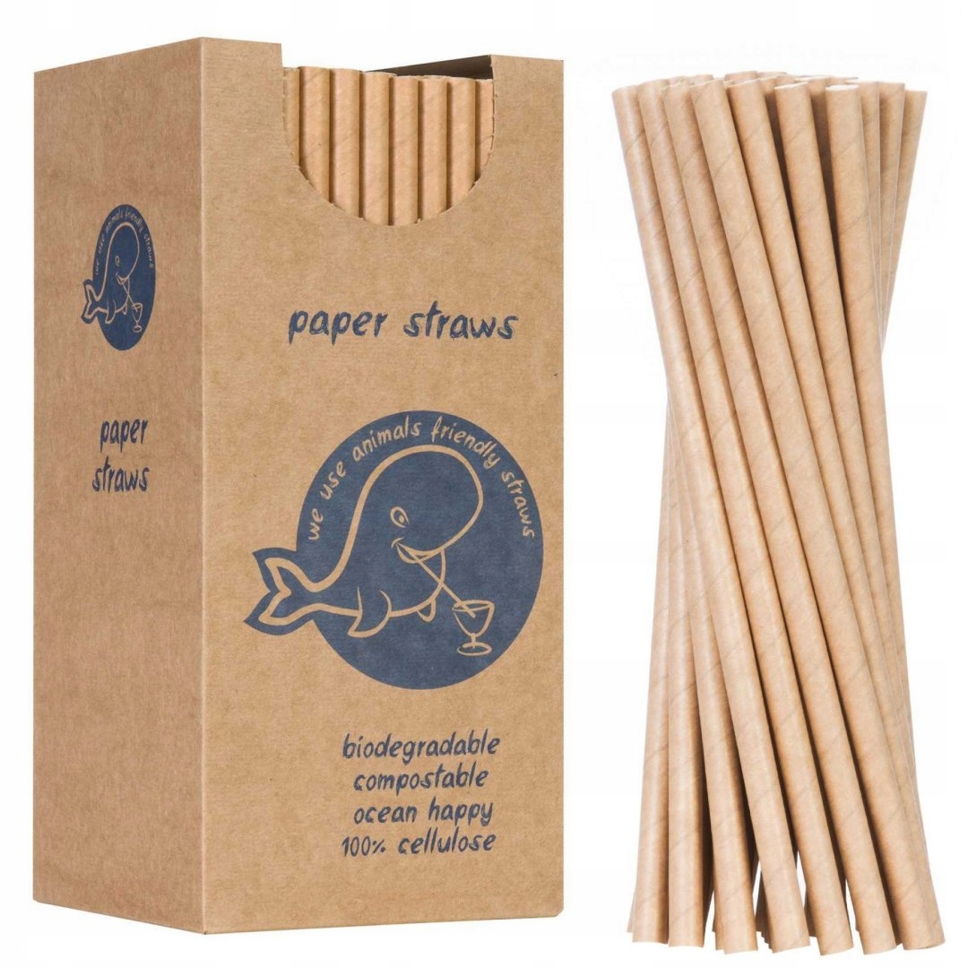 Słomki papierowe BIO ekologiczne PAPER STRAWS 6/20