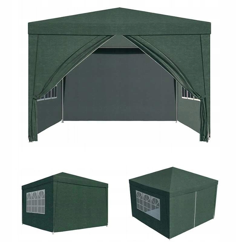 Záhradný pavilón 3 × 3 m so 4 stenami