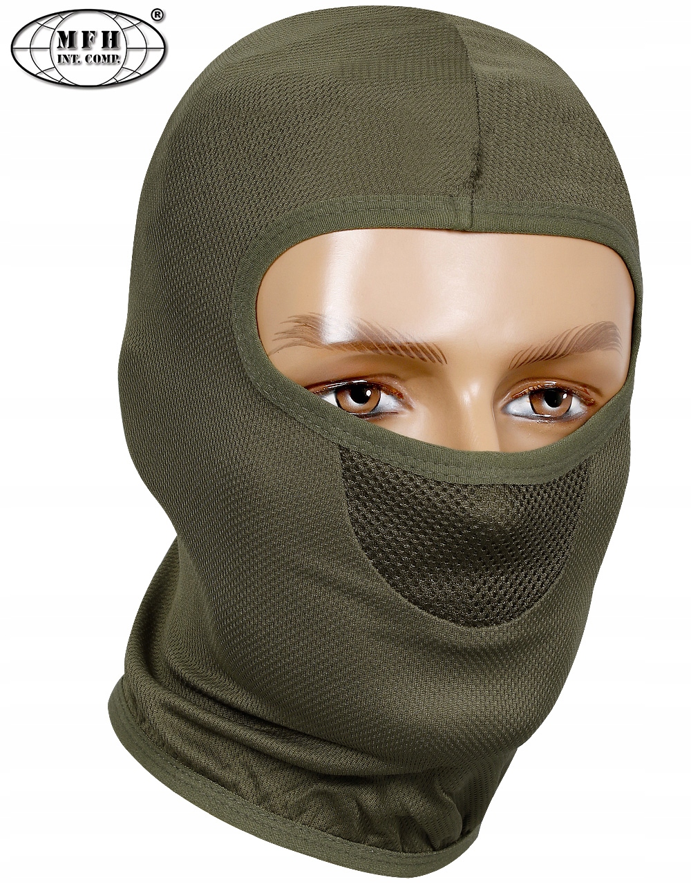 KOMINIARKA Termoaktywna Balaclava 1otwór MFH WOJSKOWA OLIVE GREEN Materiał dominujący Poliester