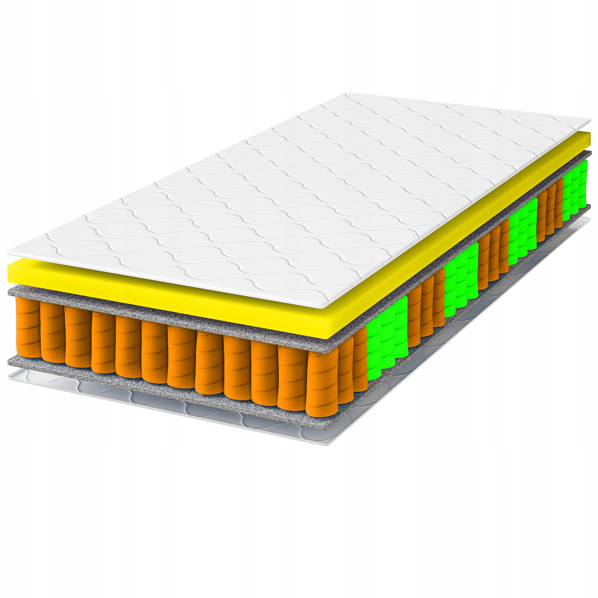 Taštičkový matrac Borys Active 80x200 detský filc 11 cm s poťahom H3