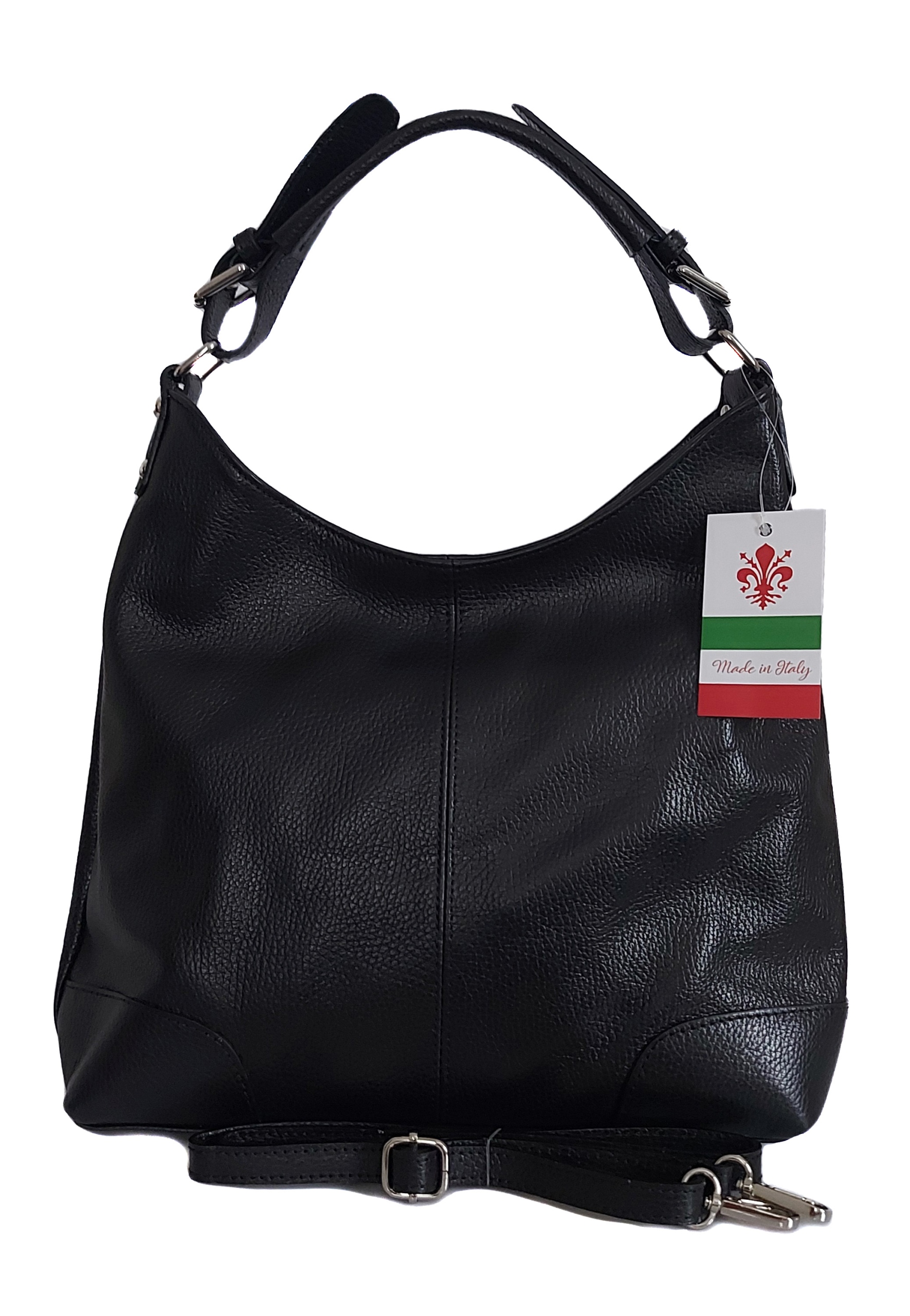 Italská kožená taška na rameno Vera Pelle je elegantní a praktická pro každodenní nošení