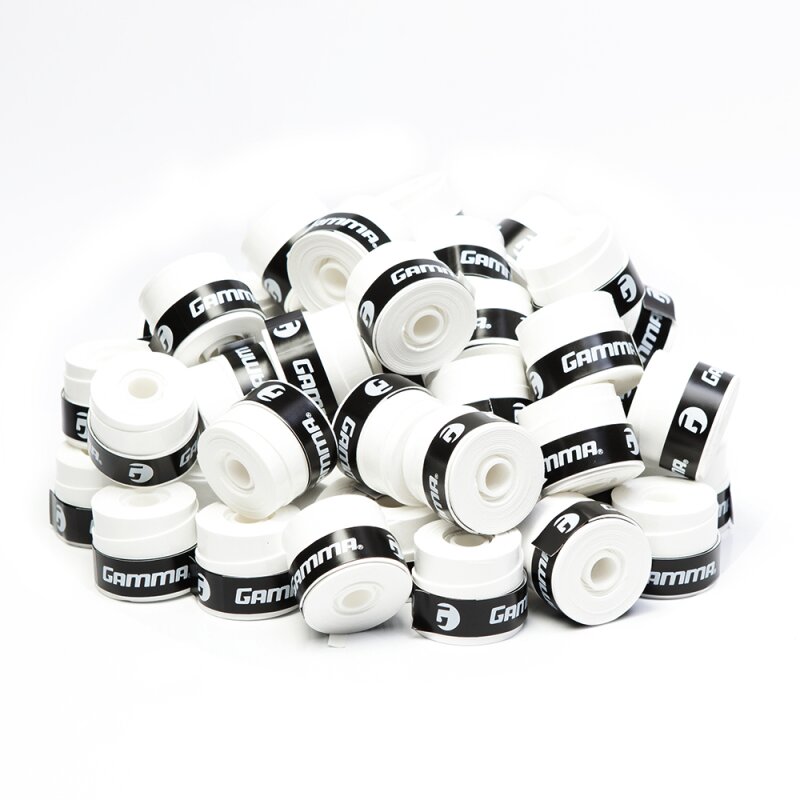 Vrchní obaly Gamma Supreme Overgrip Bílé 0,60 mm 60 ks