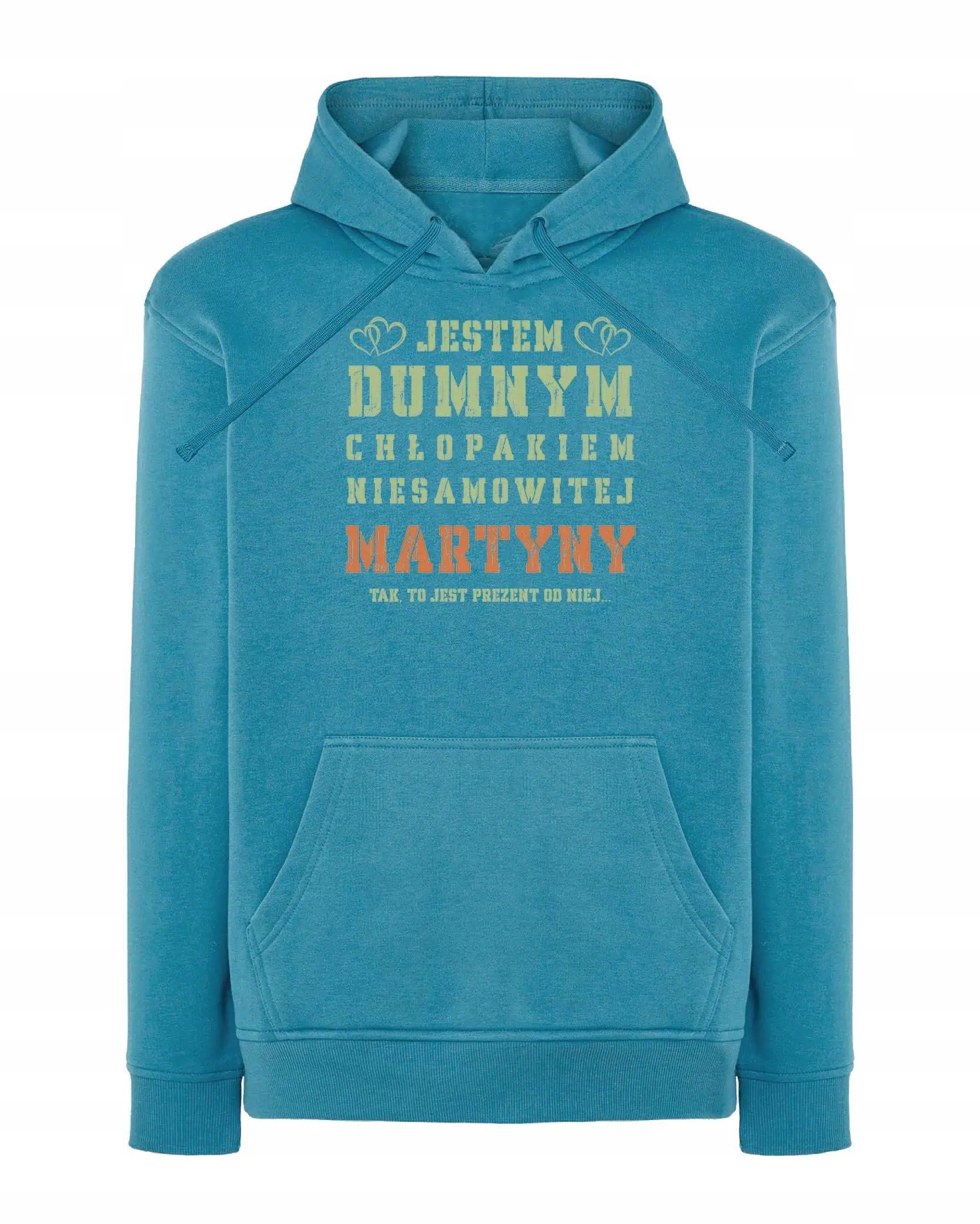 Mikina s kapucí Personalizovaná Den chlapců Pyšný chlap Modrá L