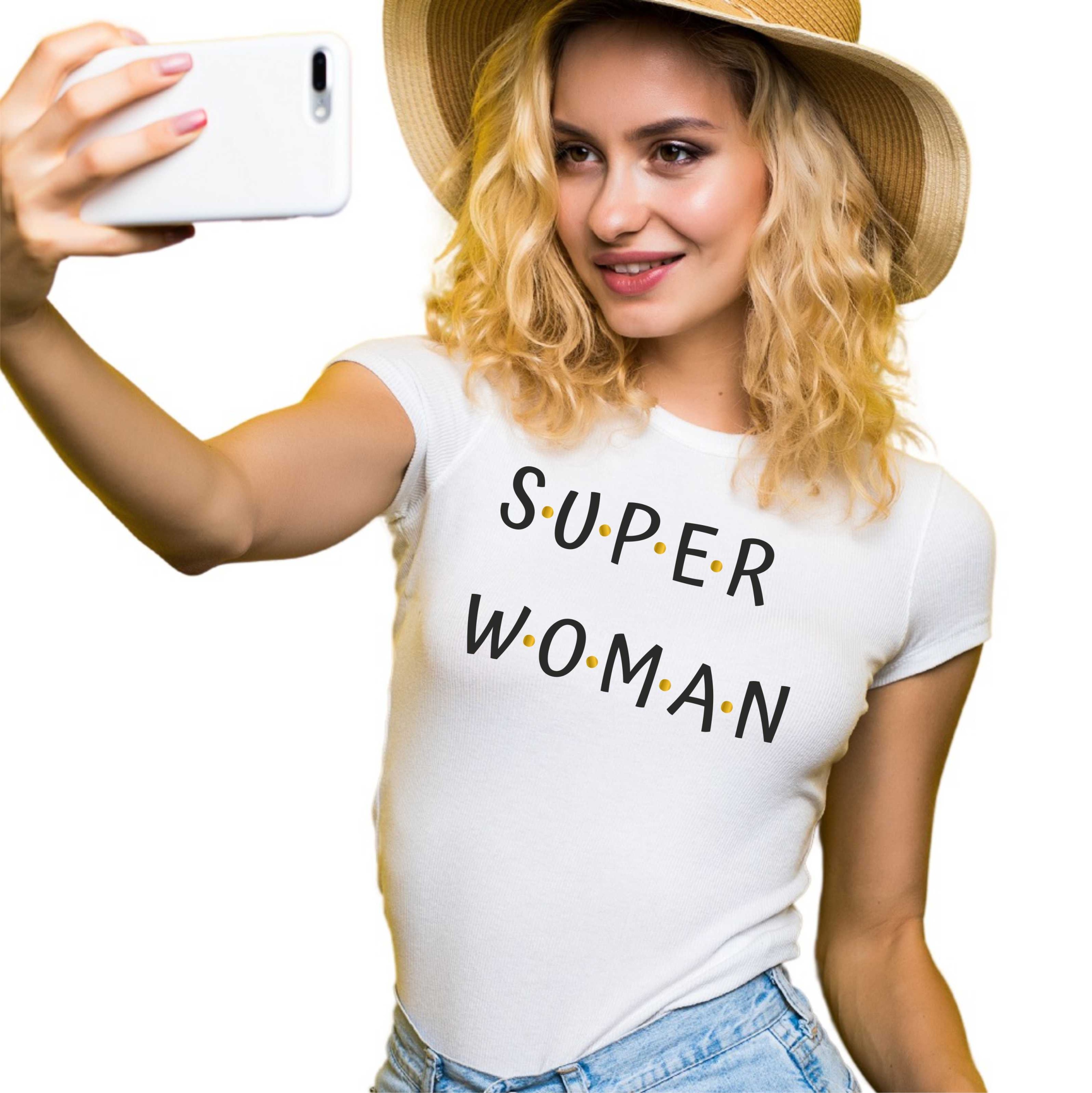 

Koszulka Super Woman Gold Urodziny Na Dzień Kobiet