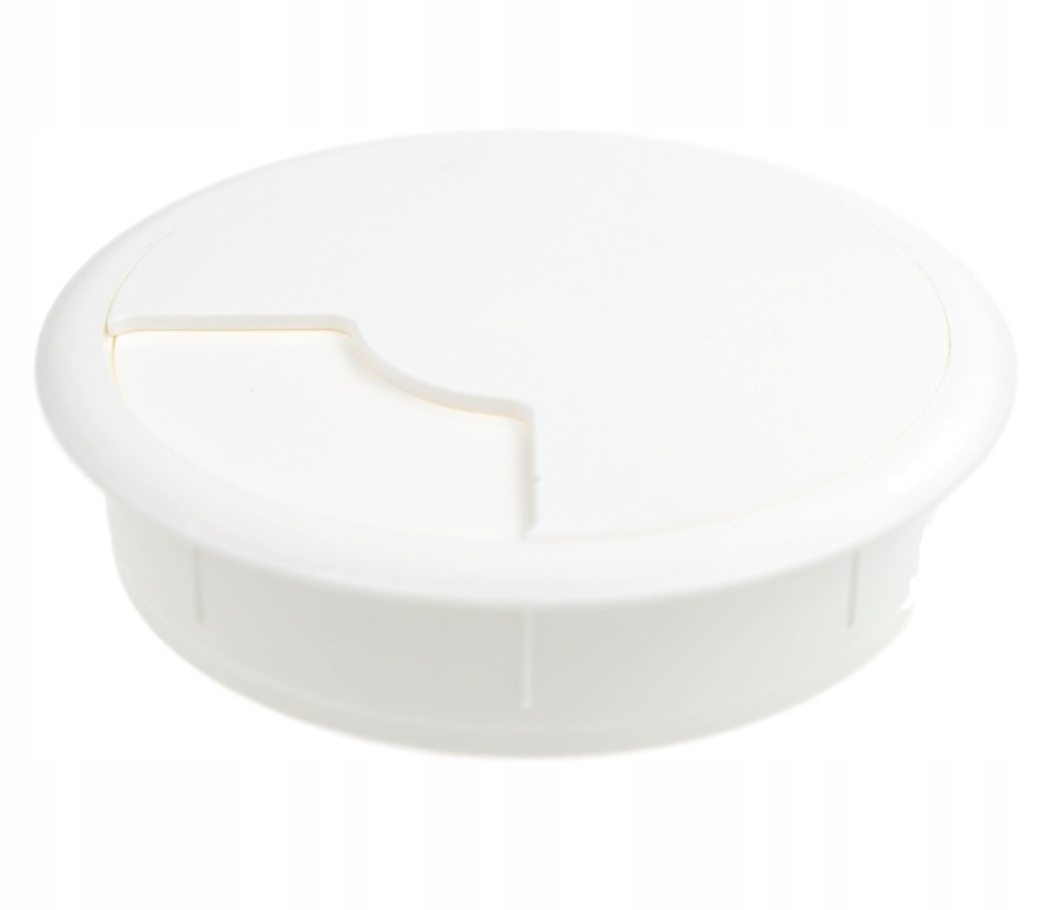 Przepust do kabla, przelotka, biały fi 80 mm