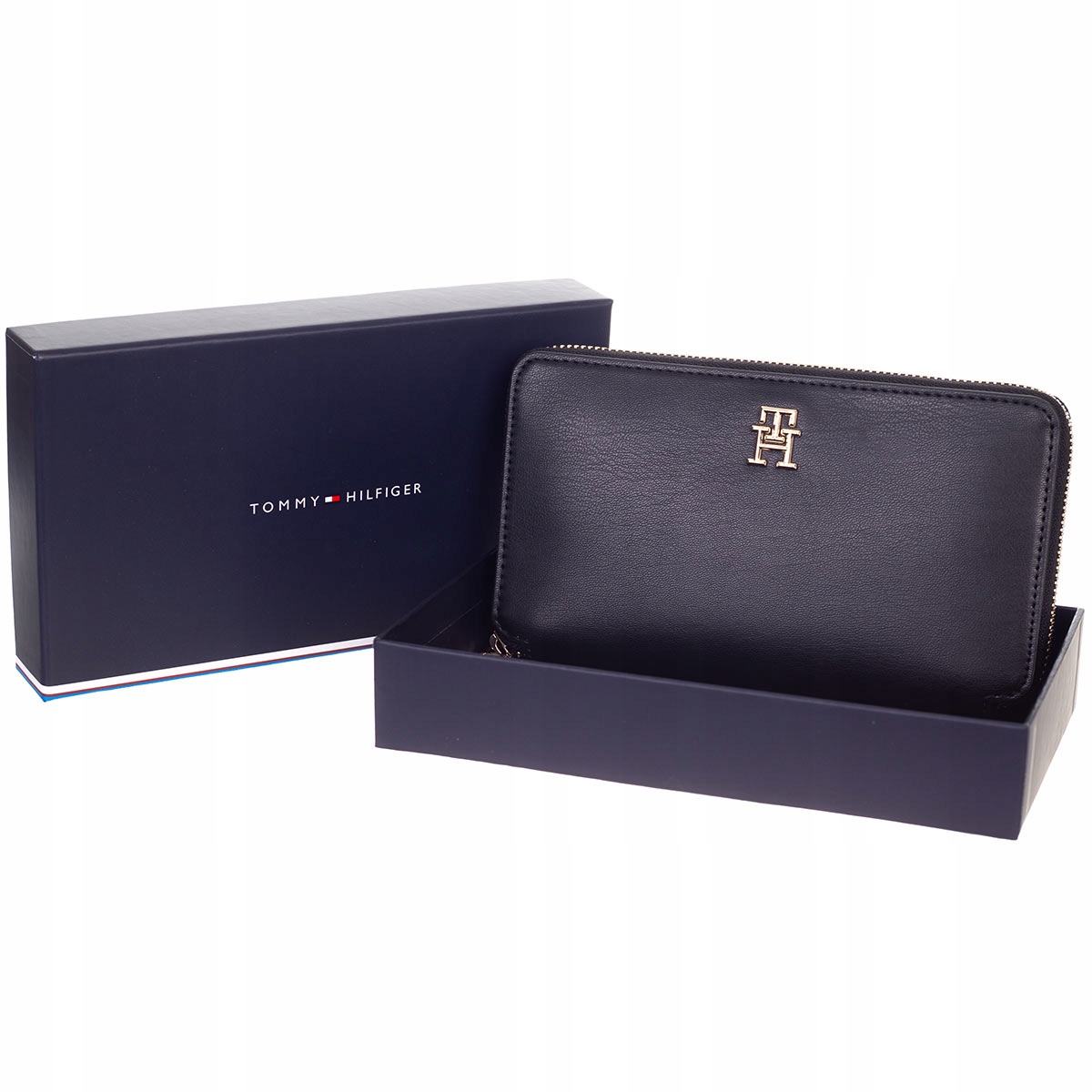 Tommy Hilfiger Dámská Peněženka Iconic Tommy Large Příliš Černá