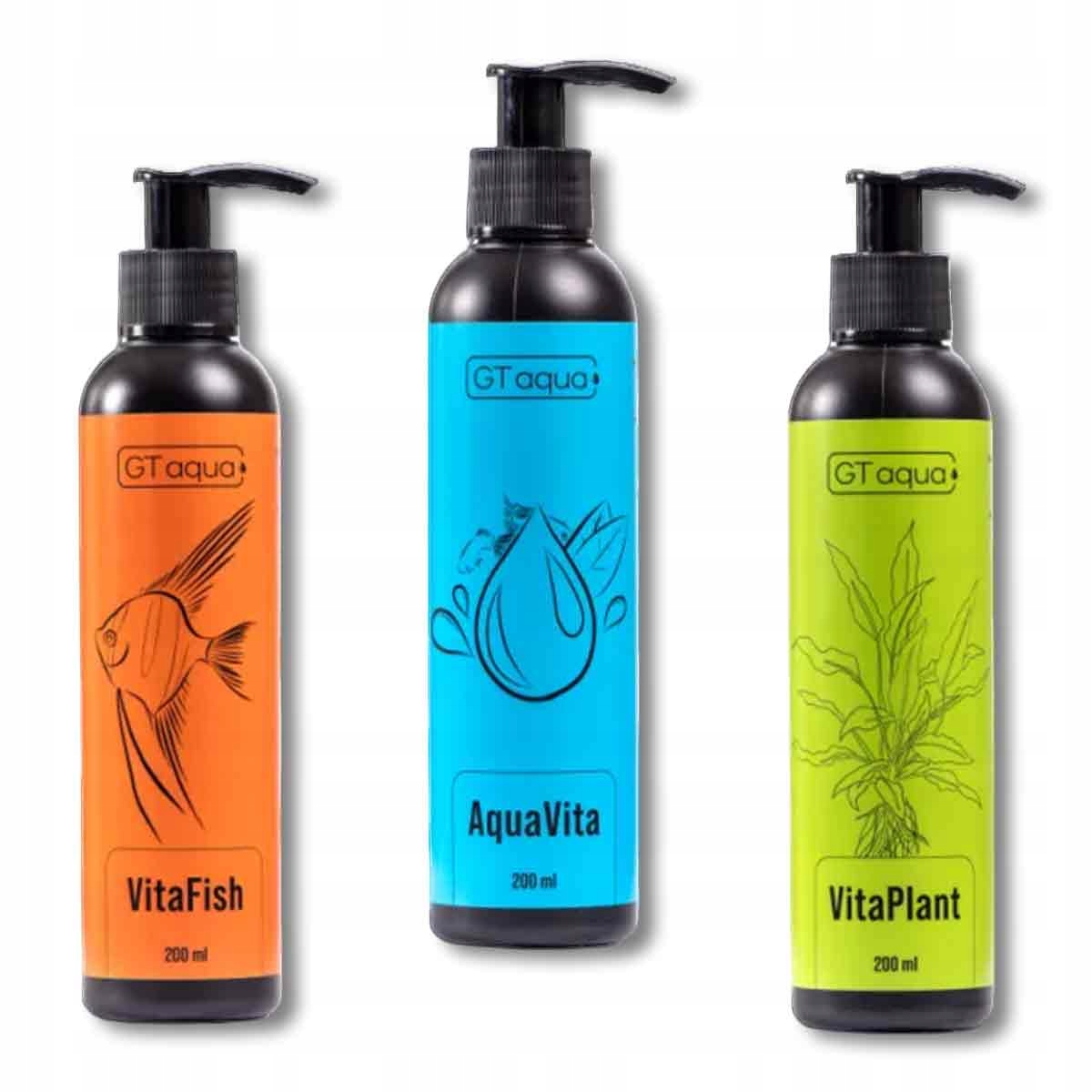 Levně Gt Aqua Start 3x200 ml pro péči o akvárium