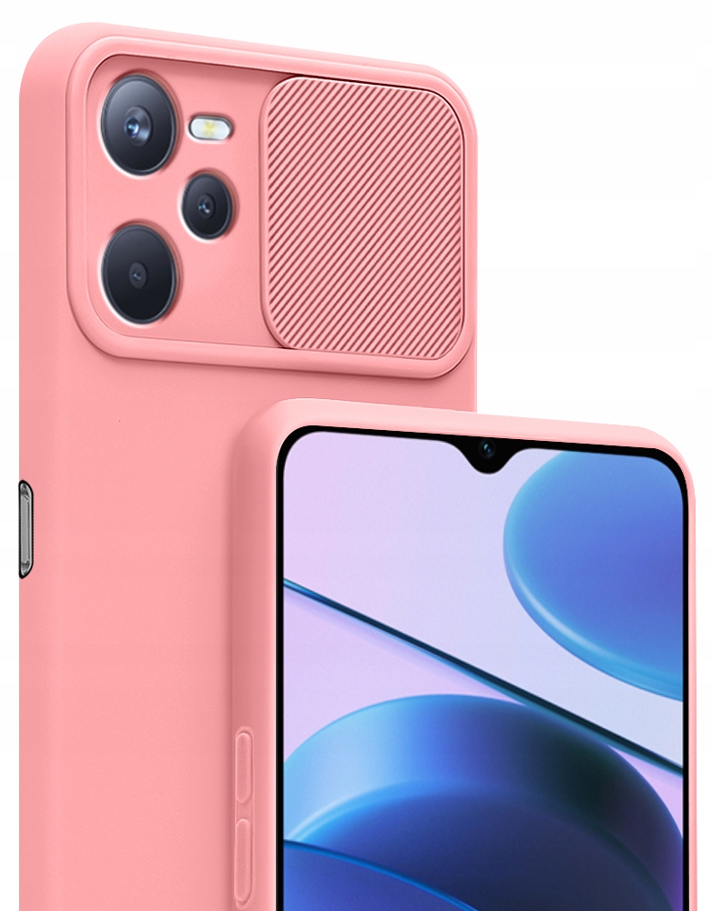 

Etui Silicone CamShield Szkło 9H do Realme C35