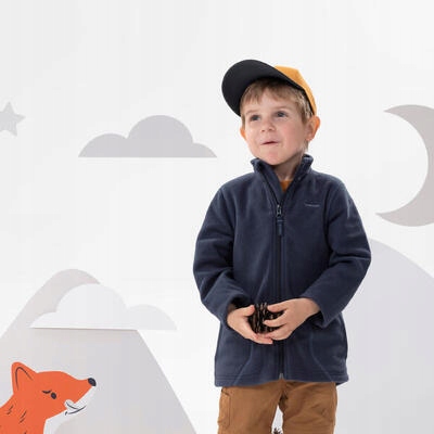 Polar turystyczny dla dzieci Quechua MH150 roz.3l Materiał dominujący poliester