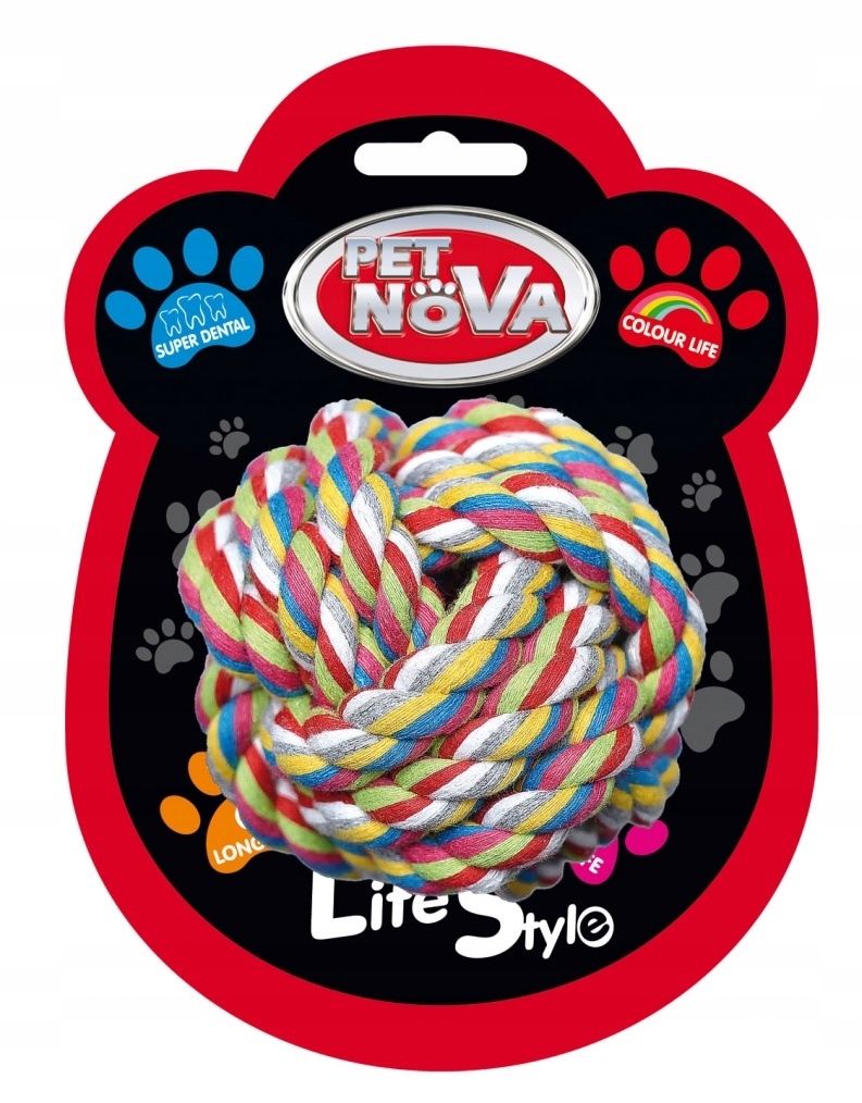 

Pet Nova Superdental piłka sznurowa czyści zęby 9c