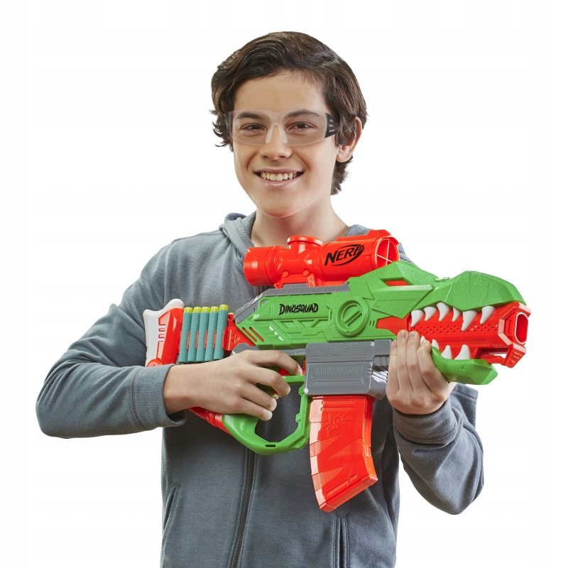 NERF DINOSQUAD WYRZUTNIA REX-RAMPAGE + STRZAŁKI Płeć chłopcy dziewczynki