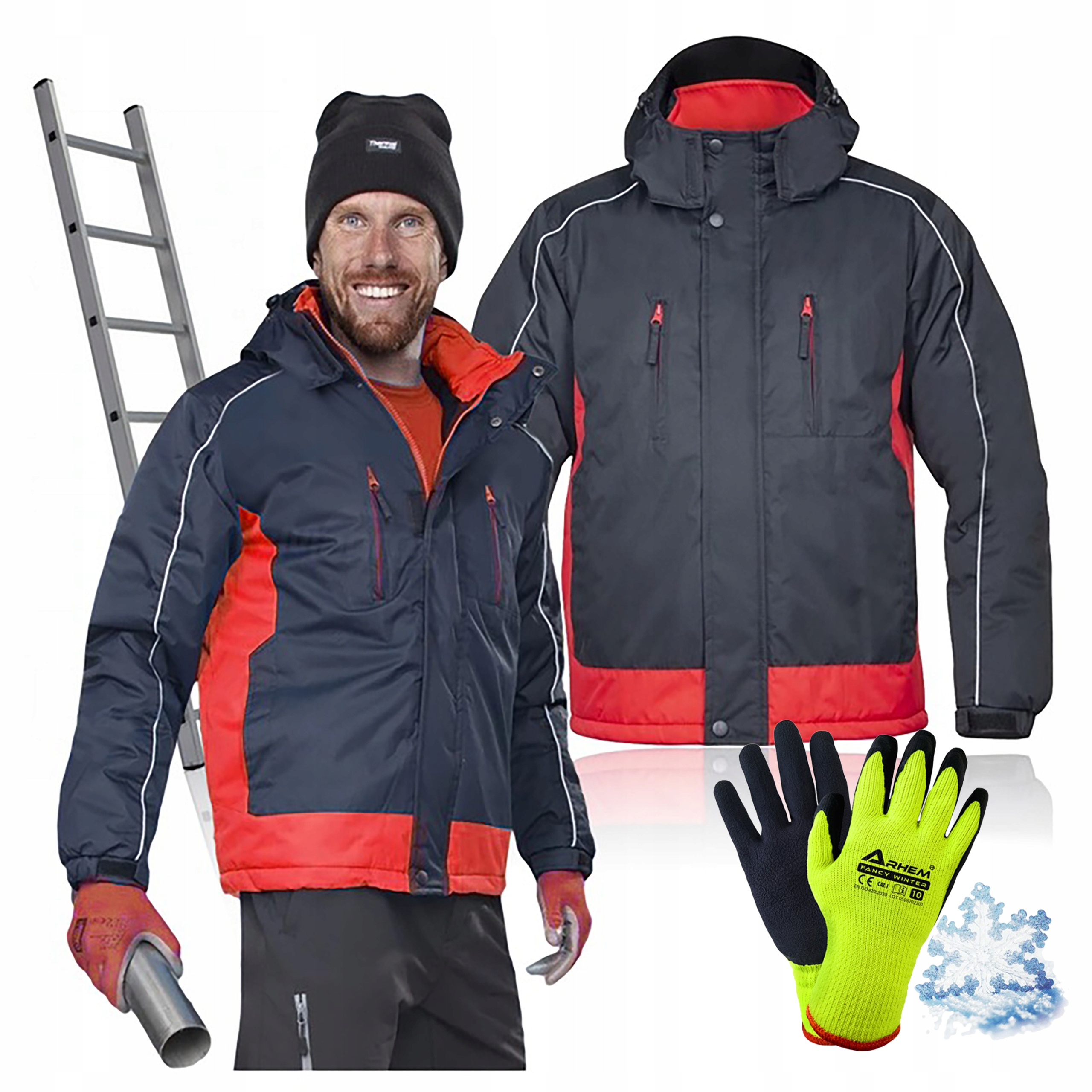 Pánská zateplená pracovní zimní bunda Ardon Arpad L Bonus Rukavice