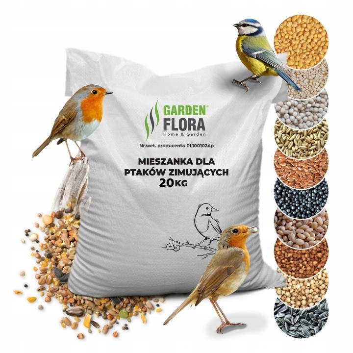 Levně Krmivo pro Divoké Ptáky zrno ze Slunečnice krmivo Směs 20 kg