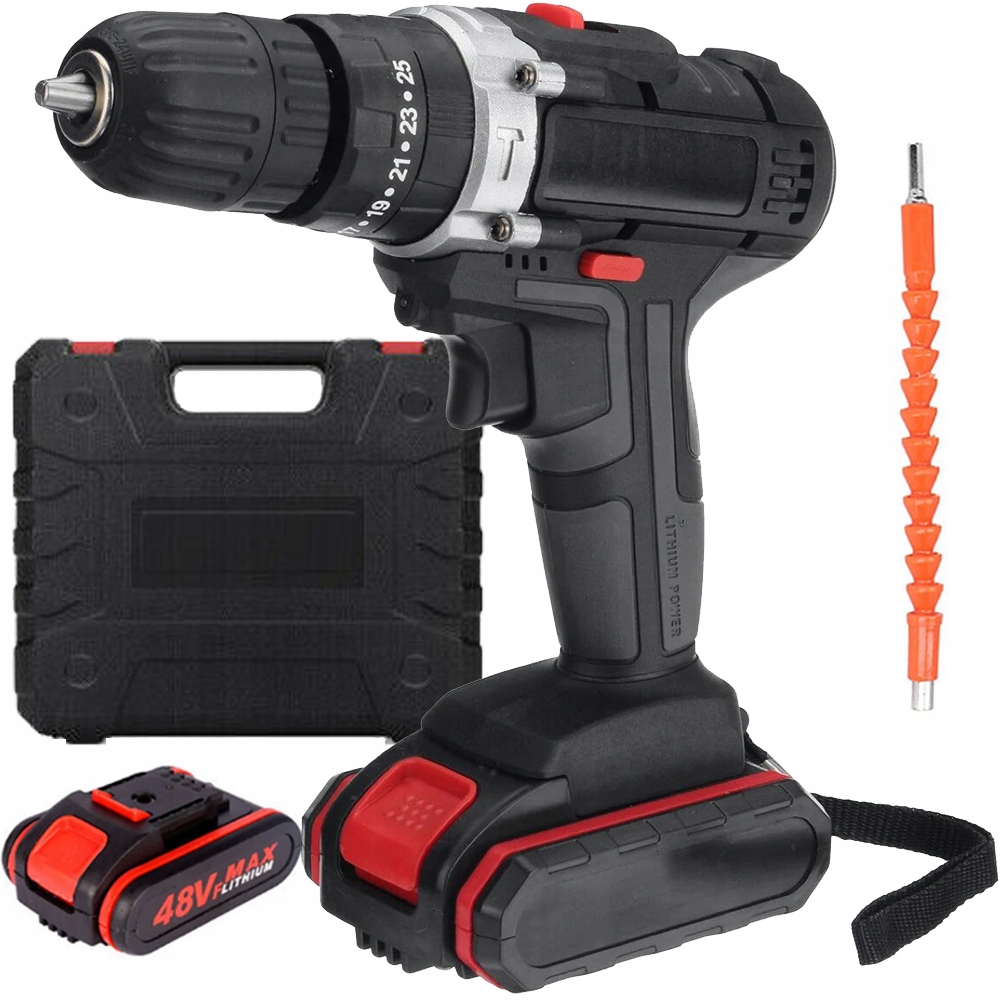 Sada Příklepová Vrtačka 48V Příklepová