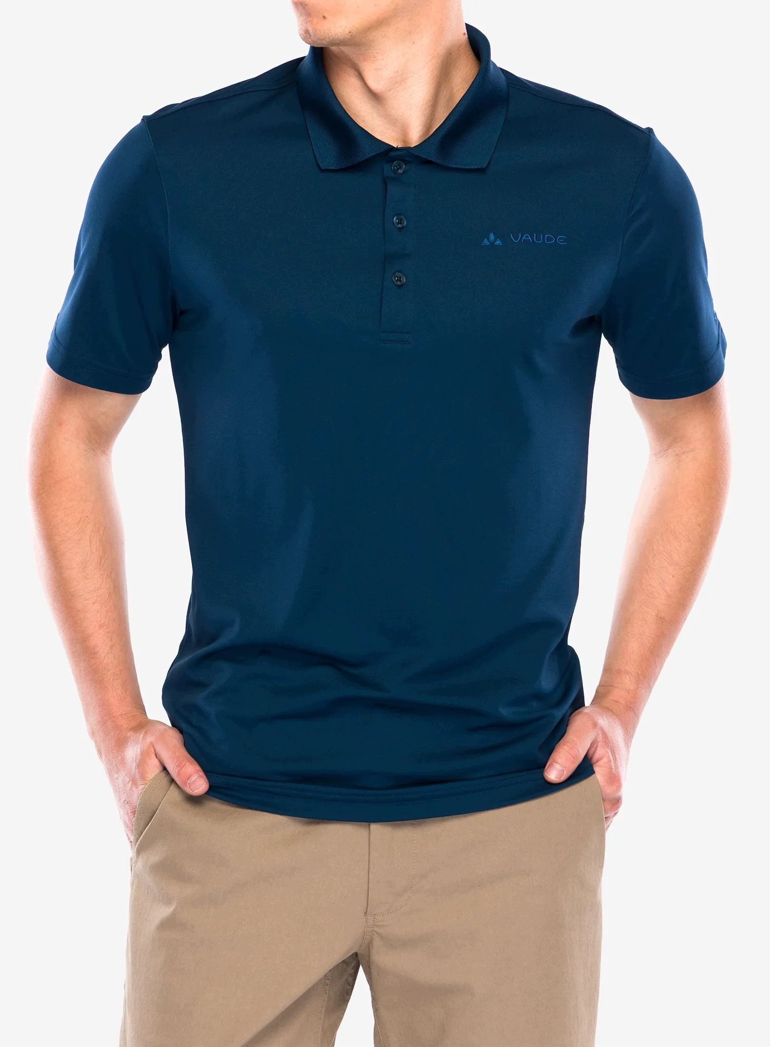 Tričko Vaude Essential Polo Shirt dark sea XXL
