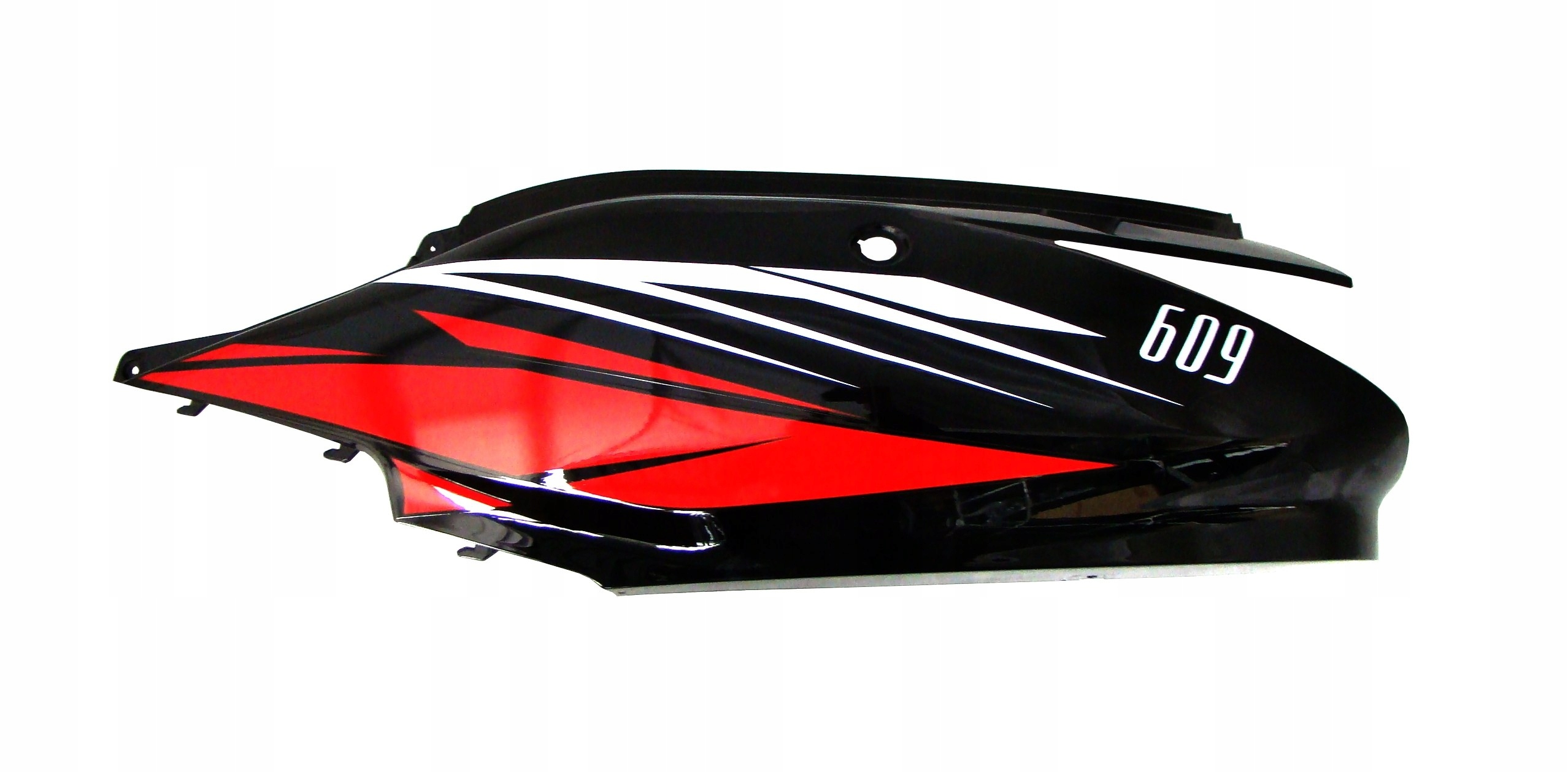 T46606 - JUNAK 609 КРИШКА СІДЛА ЛІВА ЧОРНО-ЧЕРВОНА