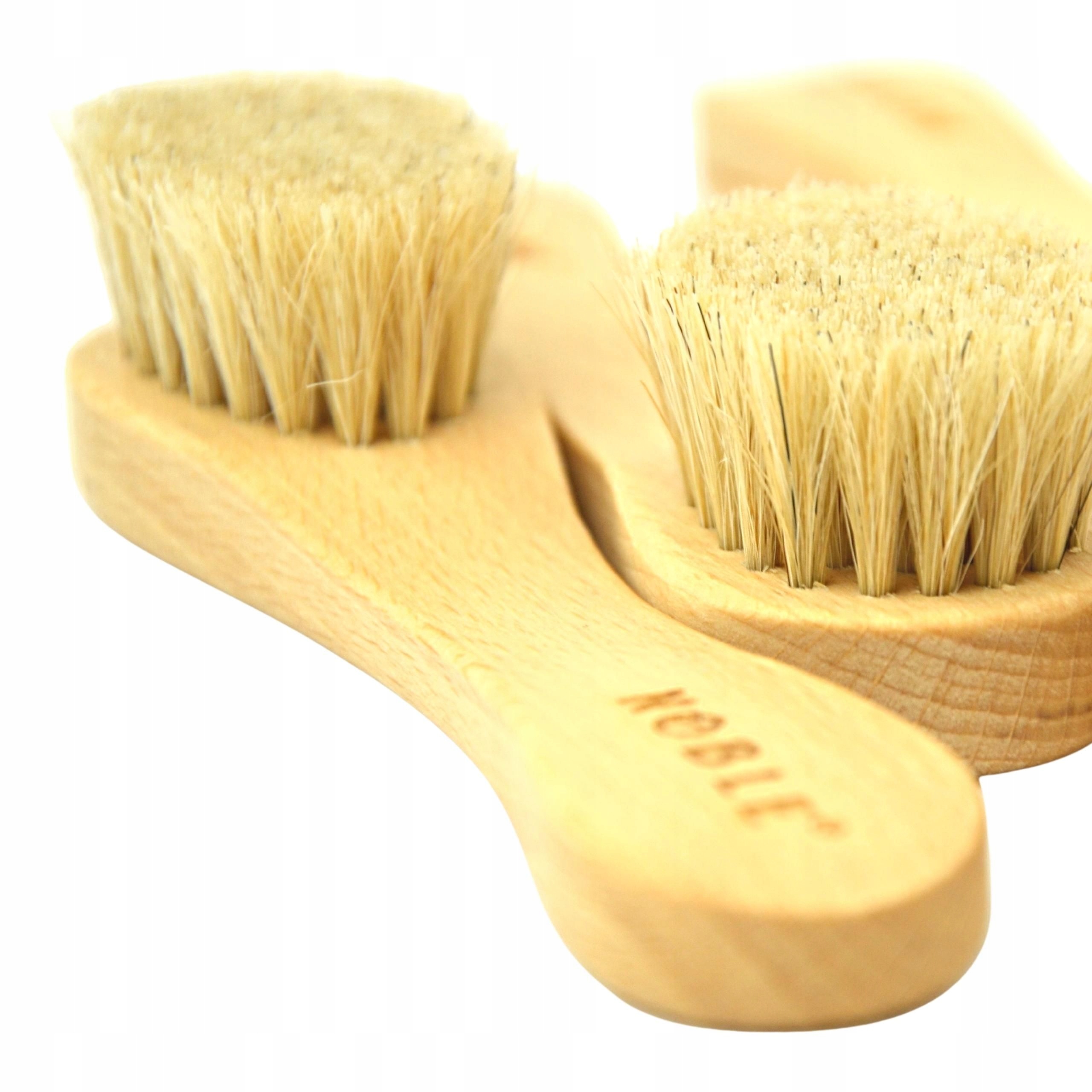 Szczoteczka do masażu twarzy naturalny peeling zmarszczki ujędrnianie Noble