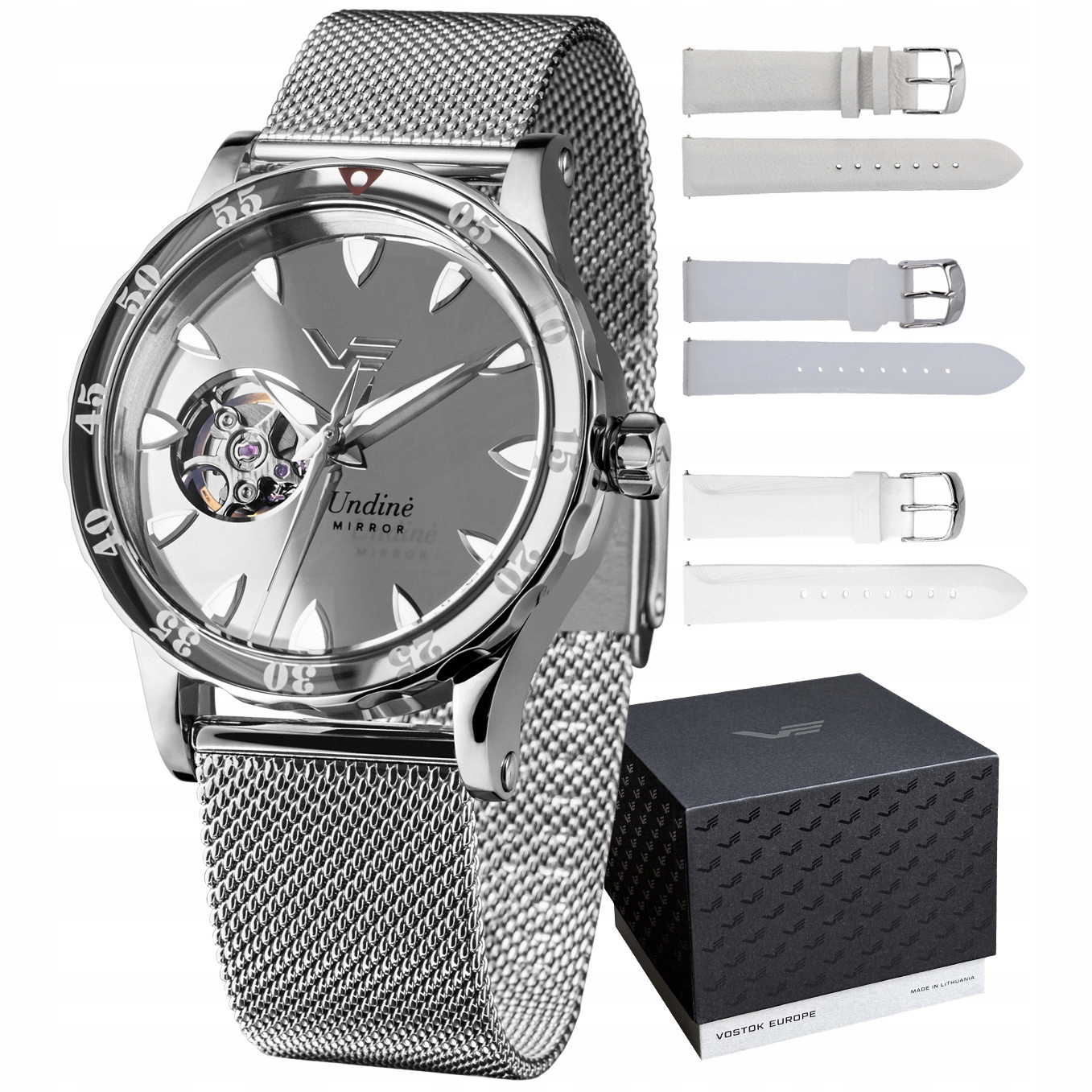 Dámské hodinky Vostok Europe NH38A-515A765B stříbrné