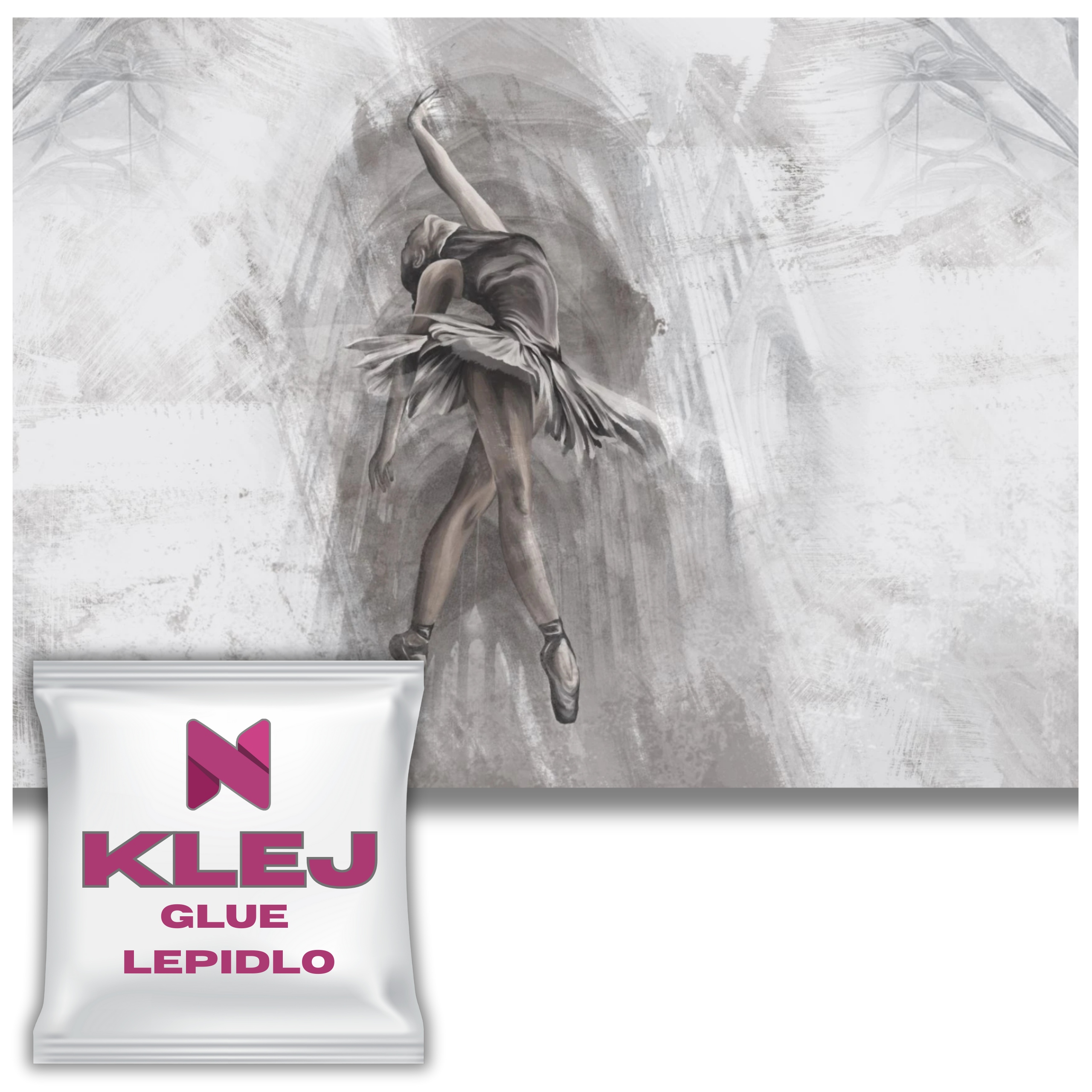Moderní fototapeta na zeď do ložnice obývacího pokoje Tanec baletky 260x390