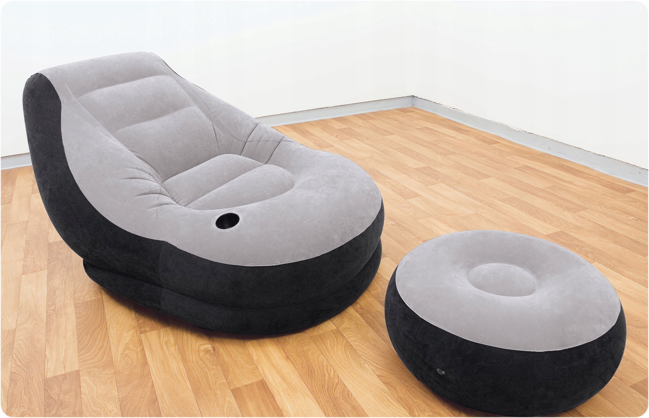 Fotel dmuchany materac podnóżek pufa Intex 68564 Marka Intex