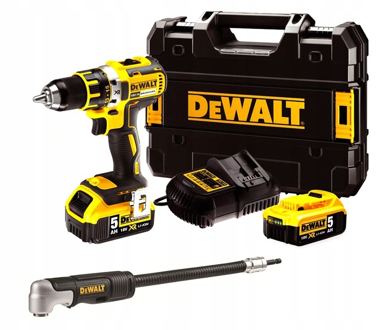 DEWALT WIERTARKO-WKRĘTARKA 2*5AH DCD791 + ADAPTER