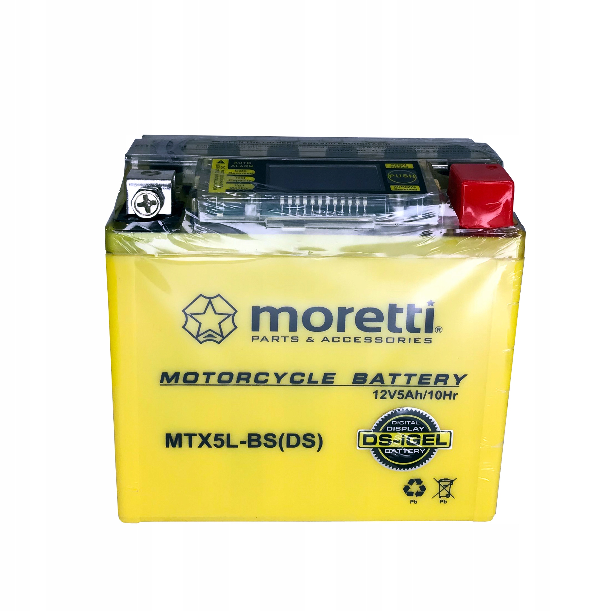 

Akumulator motocyklowy 5Ah MTX5L-BS I-gel Moretti
