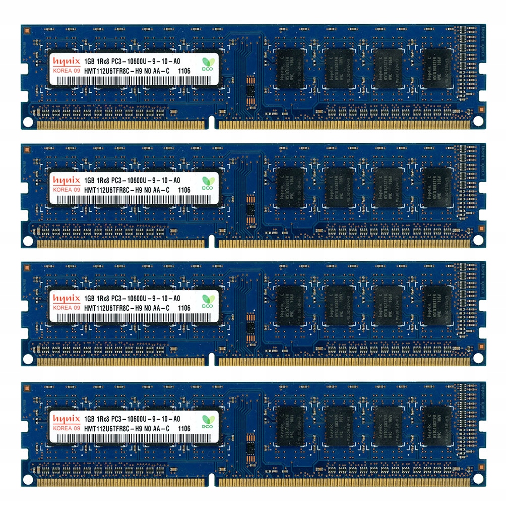 HYNIX HMT112U6TFR8C-H9 4x 1GB DDR3-1333 NON-ECC