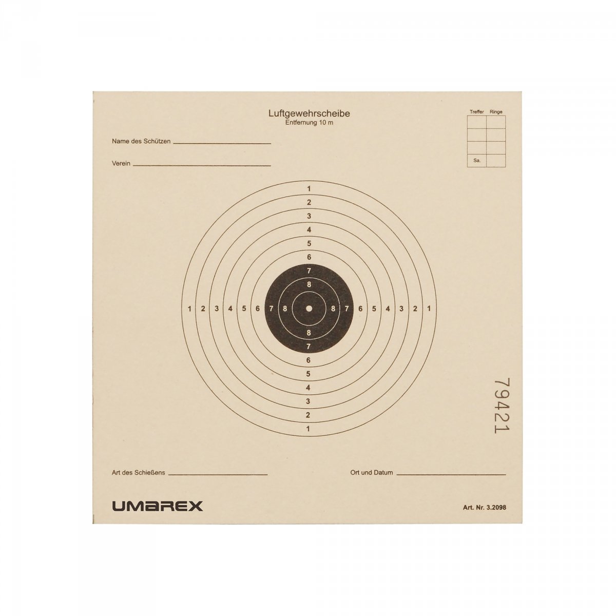 Papírové terče Střelecké 14x14 cm Umarex 1000ks pro vzduchovku