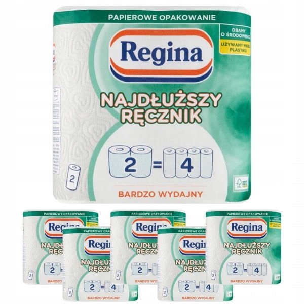 Ręcznik papierowy uniwersalny Regina 2 rolki x 6