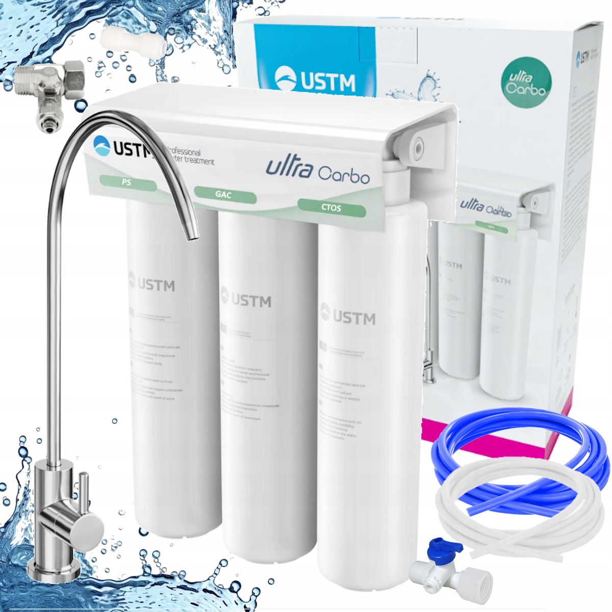 Kuchynský filter pod umývadlo, systém filtrácie vody Ustm Ultra Carbo