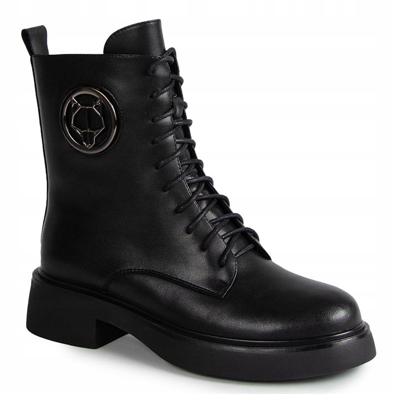 Filippo DBT6408 Černé Kožené Kotníkové Boty Boty 40
