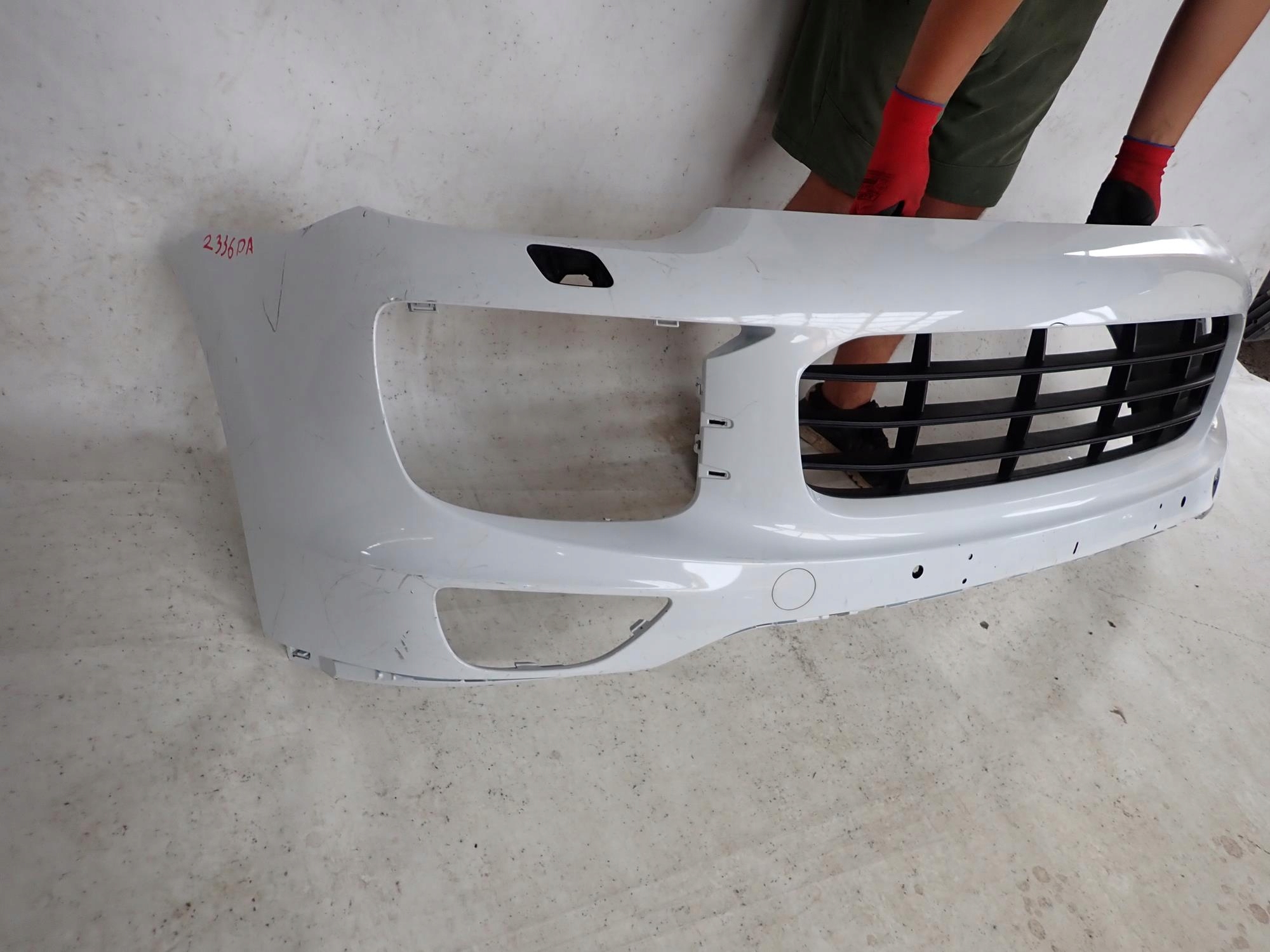PORSCHE CAYENNE II 2 LIFT 14-17 bumper front front washer PDC