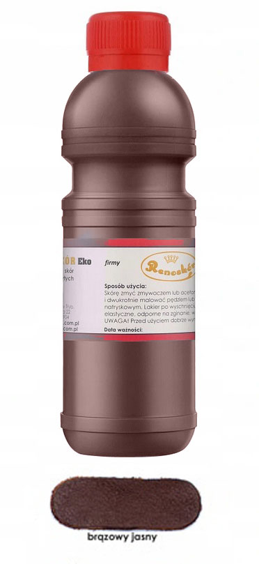 

Renoskór Farba Lakier Do Skóry Brązowy Jasny 200ML