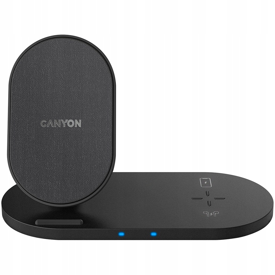Canyon Indukční Nabíječka 10W Bezdrátová 2V1 Pro Smartphony