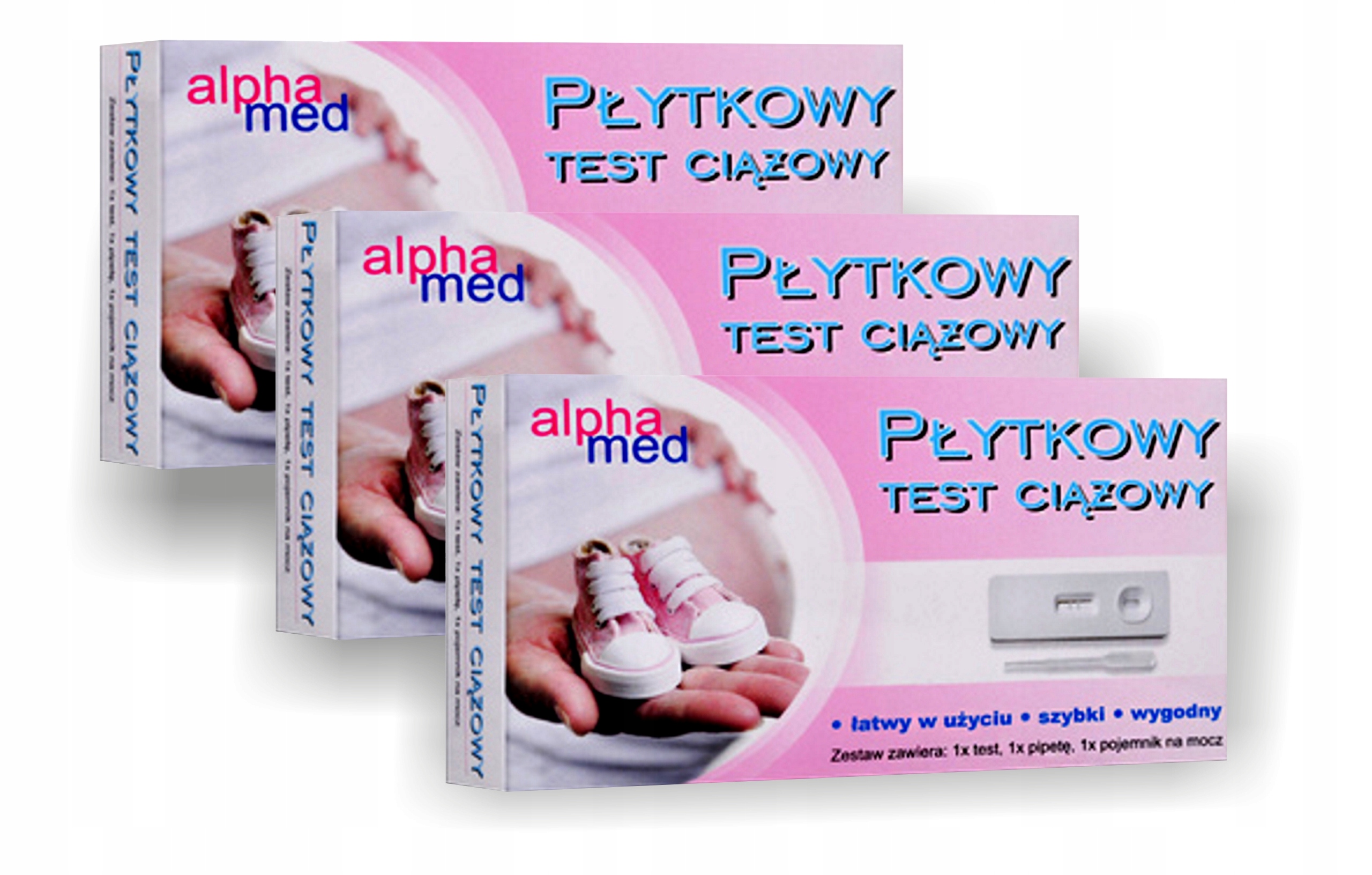 ALPHAMED PŁYTKOWY TEST CIĄŻOWY JEDNOSTOPNIOWY 99% Marka Alphamed