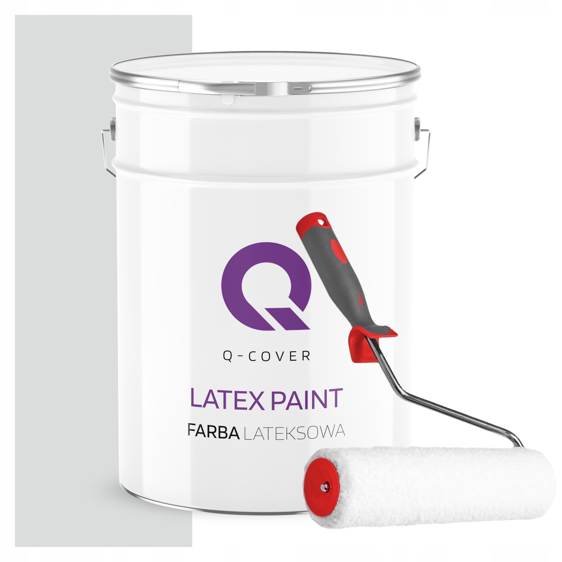 Latexová Nástenná Stropná Farba Matná 10 L Šedá Svetlá Platina H0014 Valček