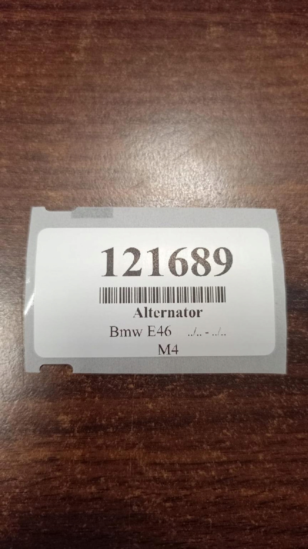 BMW E46 1.9 alternátor 0123325015