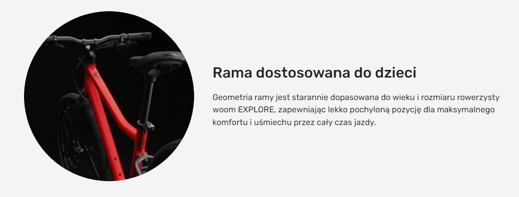 Lekki Rower dla dziecka Woom explore 4 blue 20'' niebieski Kolor niebieski