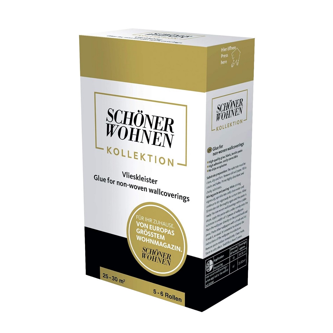 KLEJ DO TAPETY NA FLIZELINIE - WYDAJNY DO 6 ROLEK TAPETA WINYLOWA