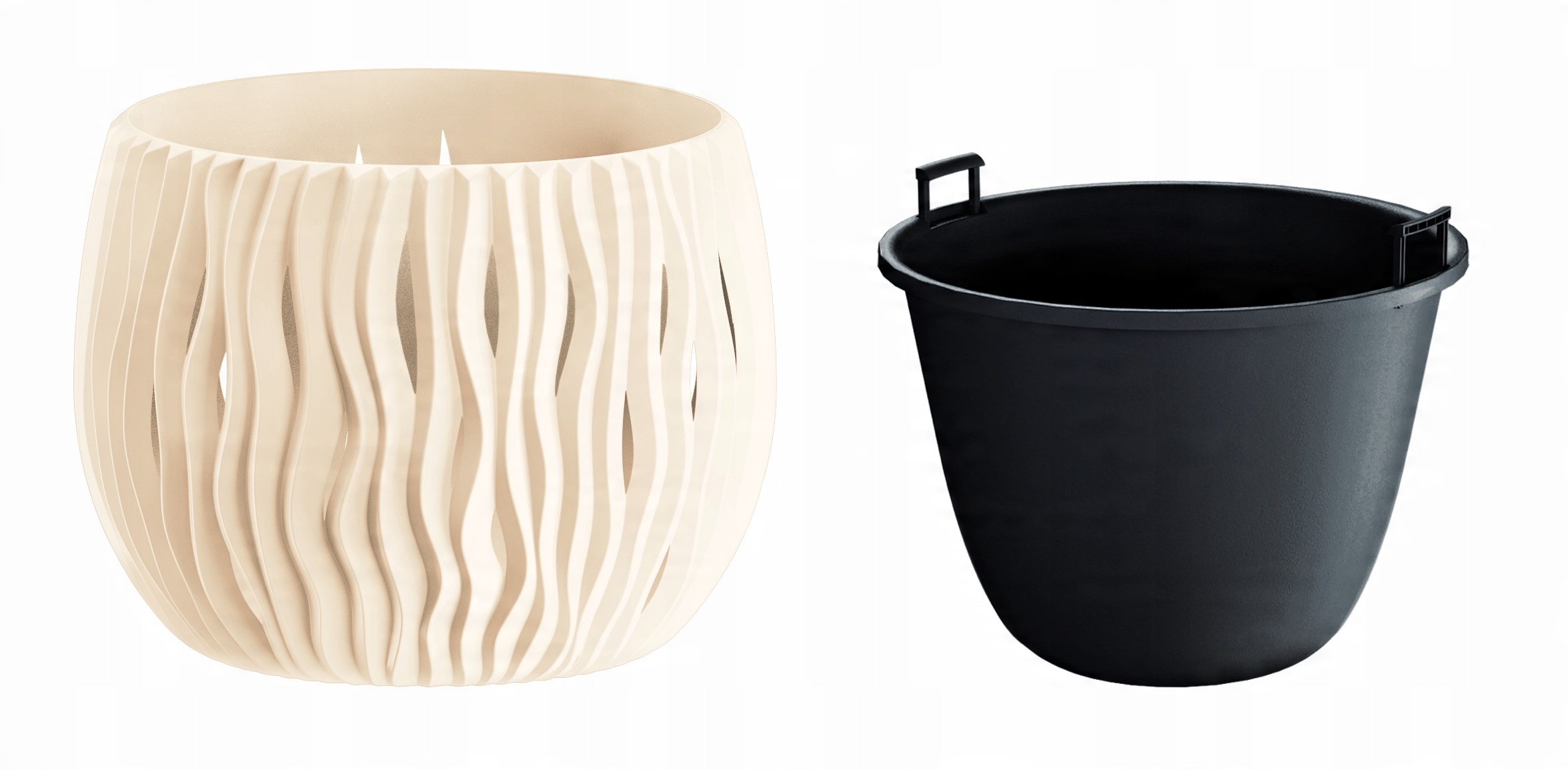

Doniczka okrągła Sandy Bowl DSK180 + wkład Śr.18cm