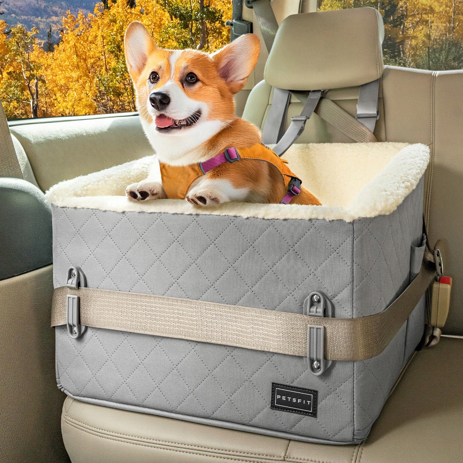 Levně Petsfit Autosedačka pro psy do 12 kg s potahem