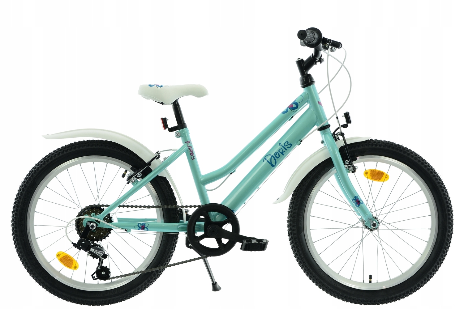Rower 20 Kands Doris miętowy połysk 6 biegów Rama 12' Model 2025