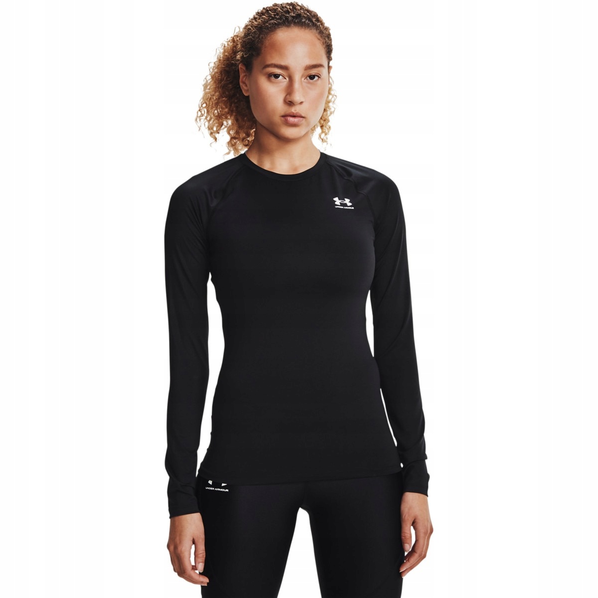 Damski longsleeve Under Armour Ua Hg Authentics Comp Ls Czarny XL